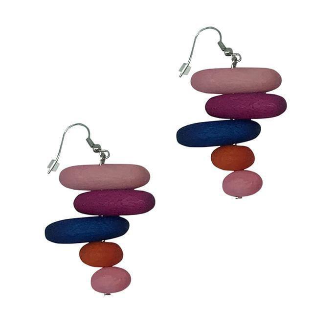 Orecchini Bahamas legno - nero - Bijondo