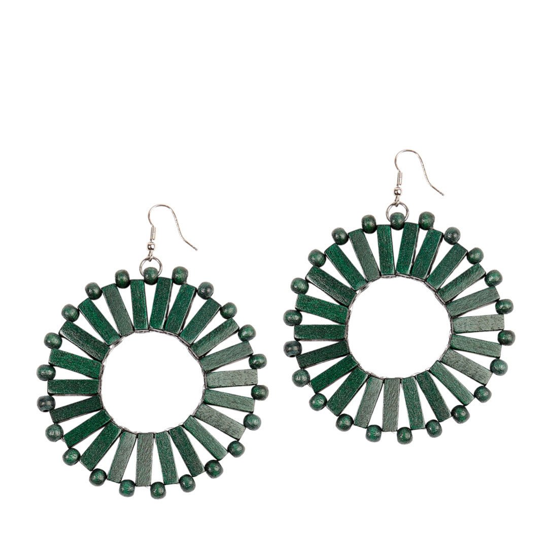 Orecchini Bed-Stuy - verde - Bijondo