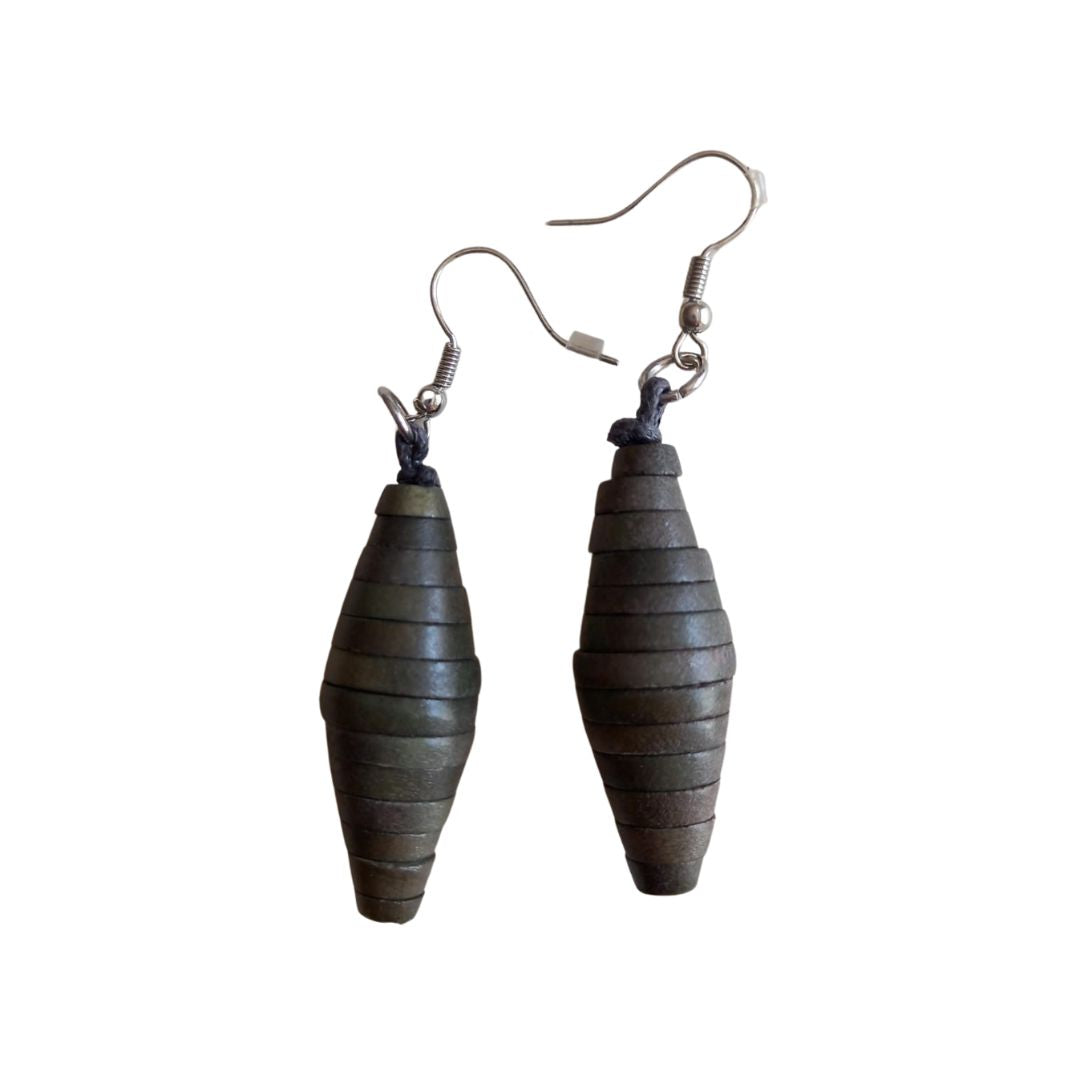 Orecchini Bolivia-antracite-Bijondo