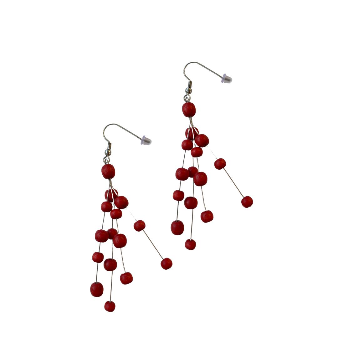 Orecchini Bonfim - rosso - Bijondo