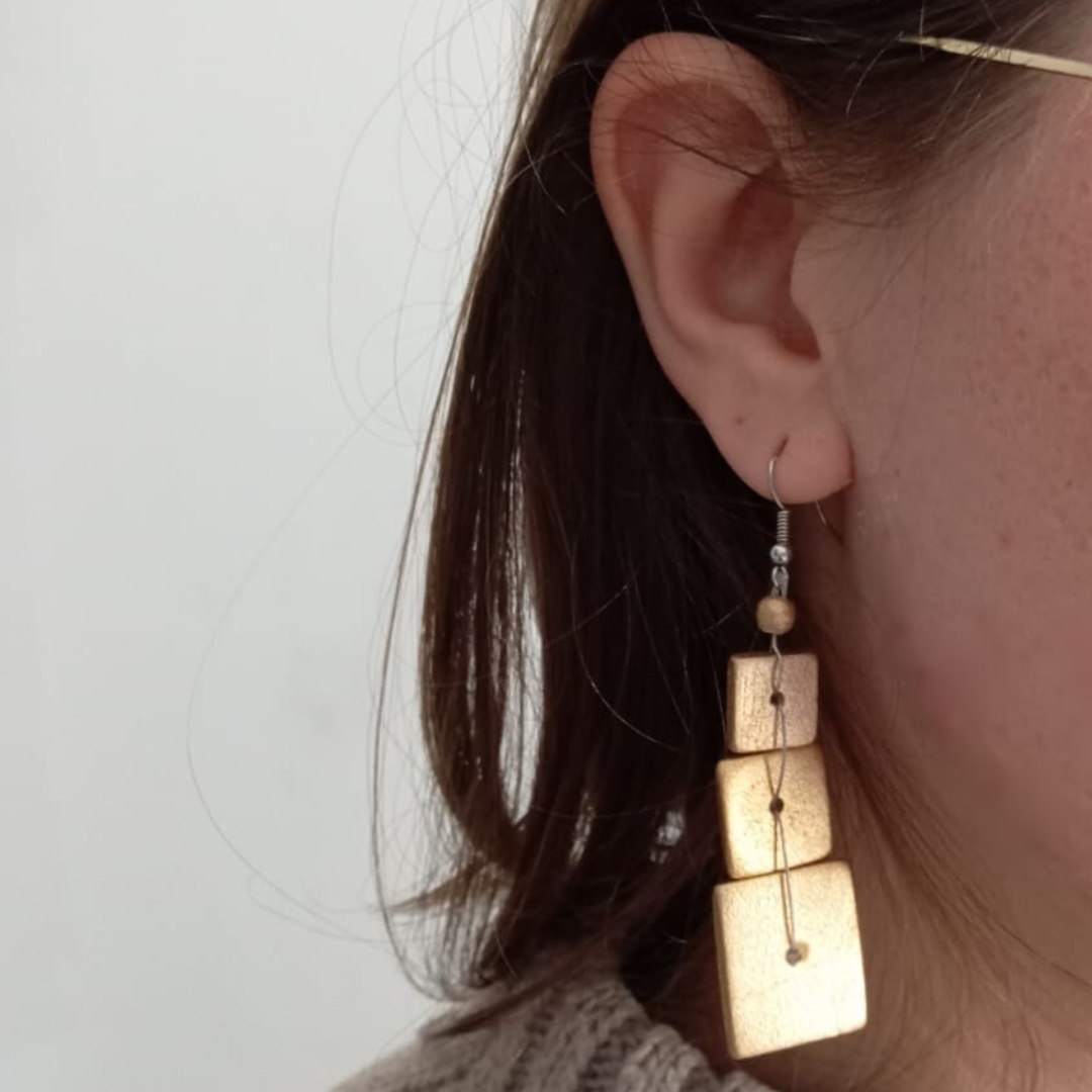 Orecchini Bora Bora Big Metallic-oro-Bijondo