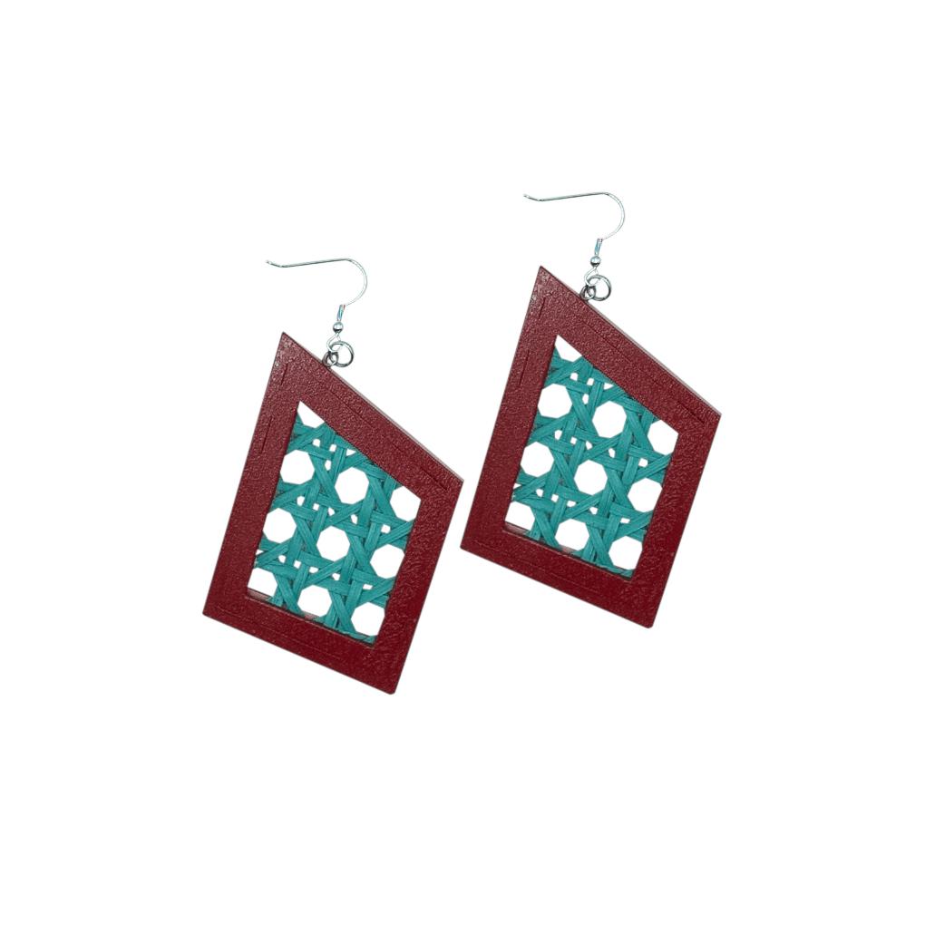 Orecchini Botswana - bordeaux - Bijondo