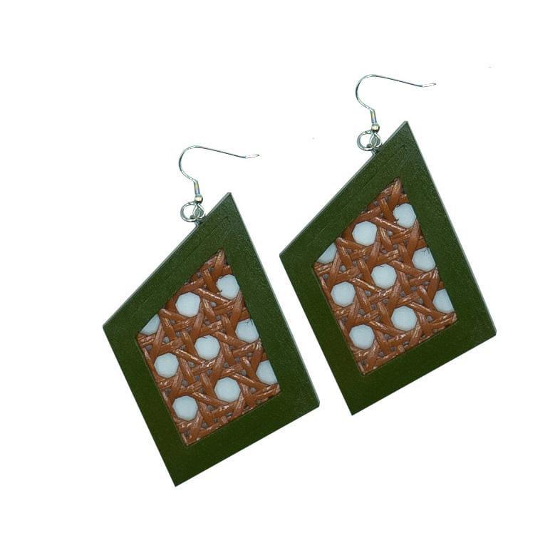 Orecchini Botswana - verde - Bijondo