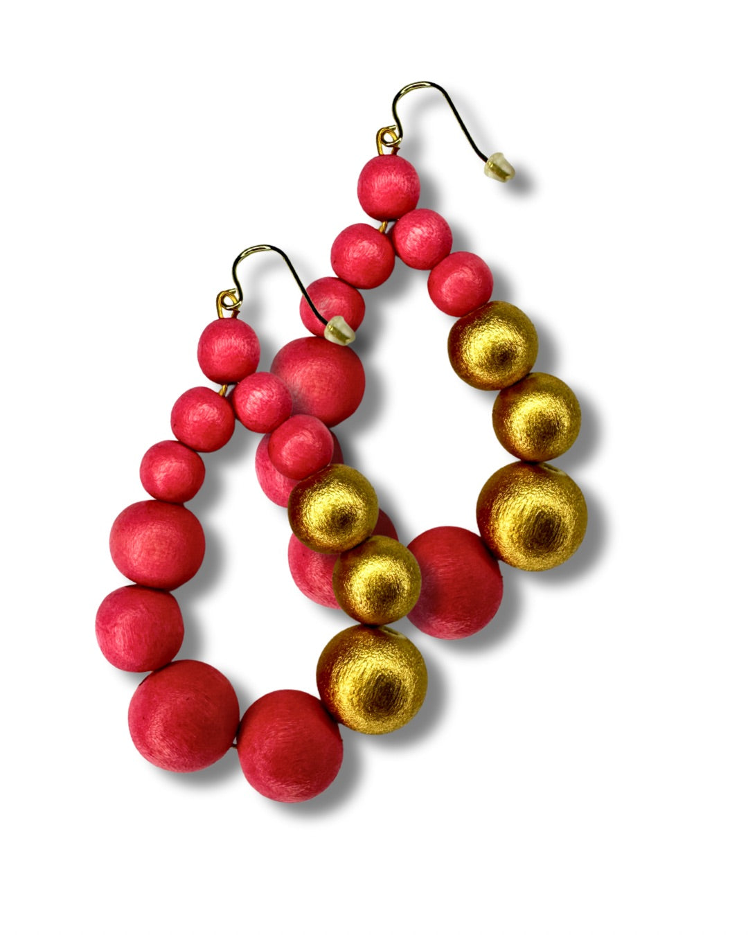 Orecchini Brasile Big legno Metallic-orecchini-EW-fucsia-Bijondo