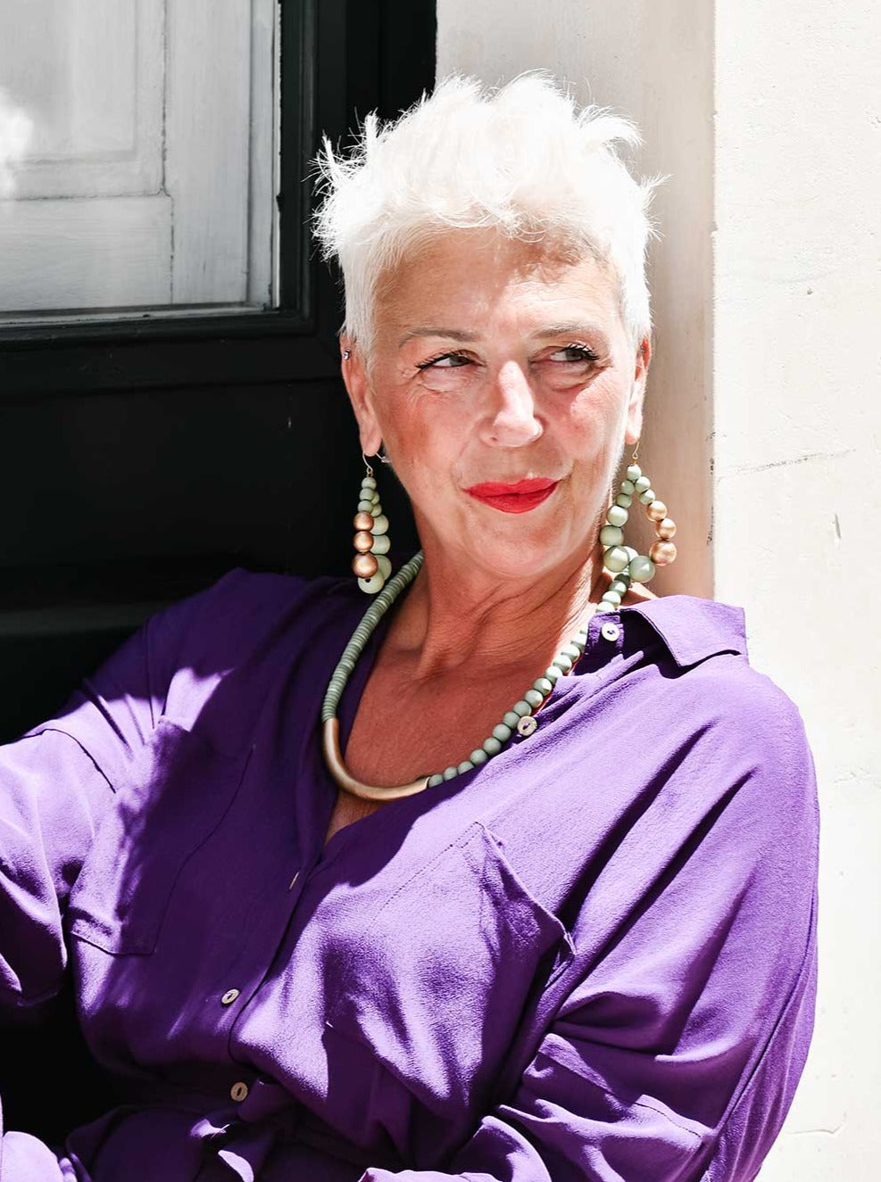 Orecchini Brasile Big legno Metallic-orecchini-EW-menta-Bijondo