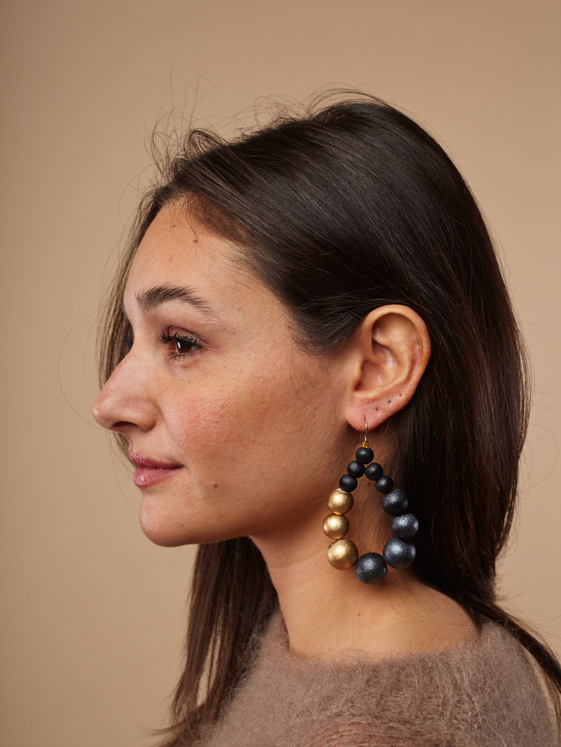 Orecchini Brasile Big legno Metallic-orecchini-EW-nero-Bijondo