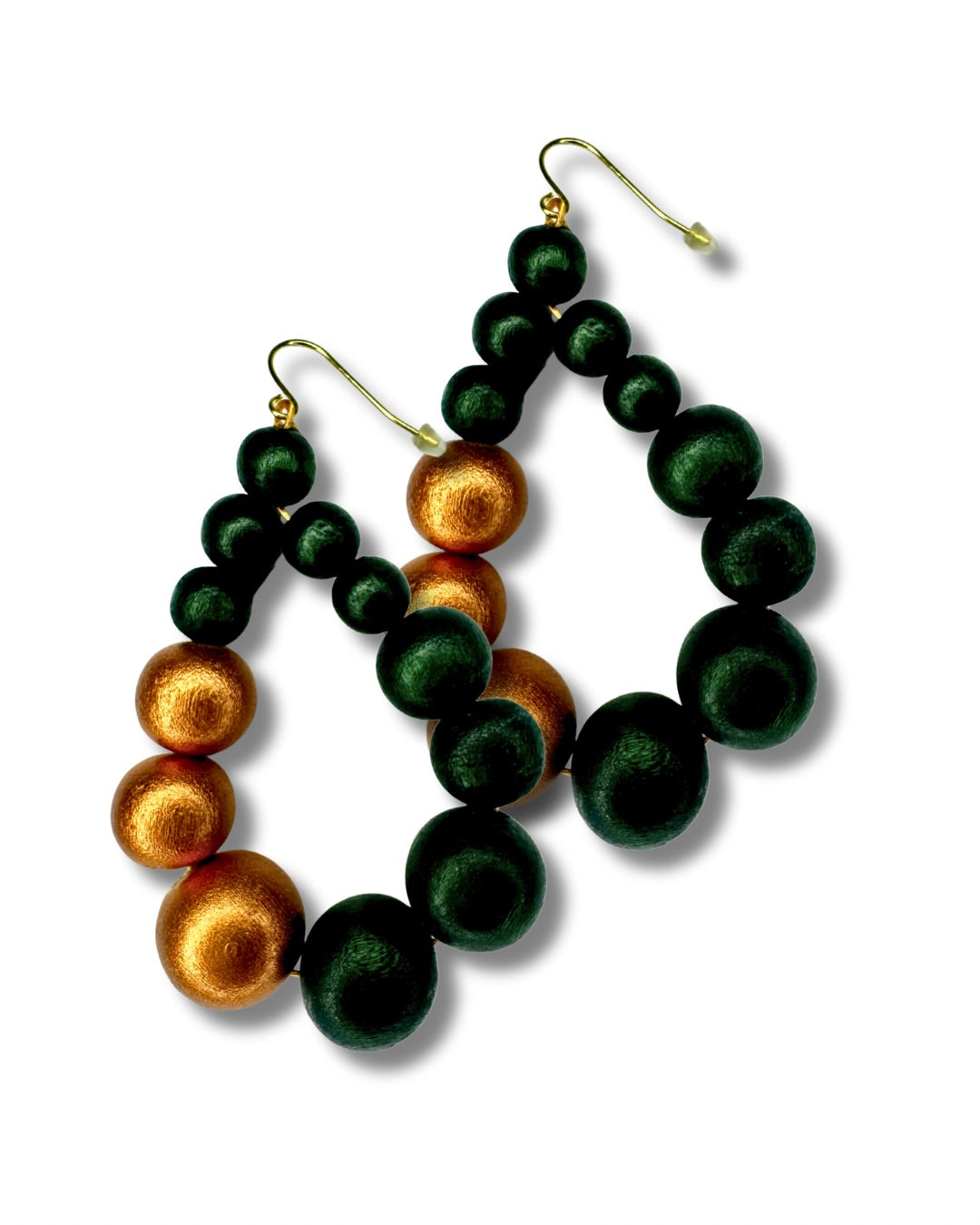 Orecchini Brasile Big legno Metallic-orecchini-EW-verde scuro-Bijondo