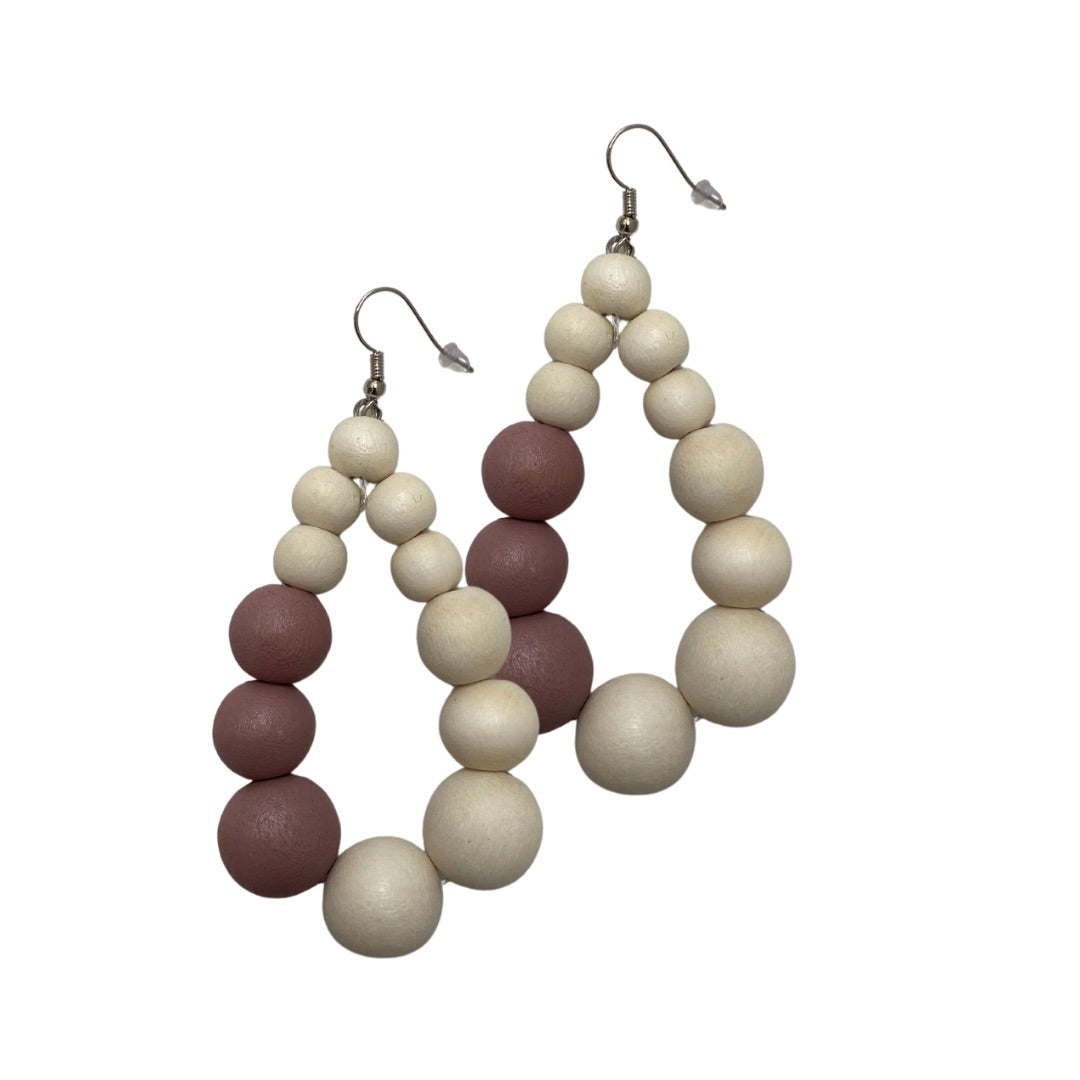Orecchini Brasile Big legno-bianco-Bijondo