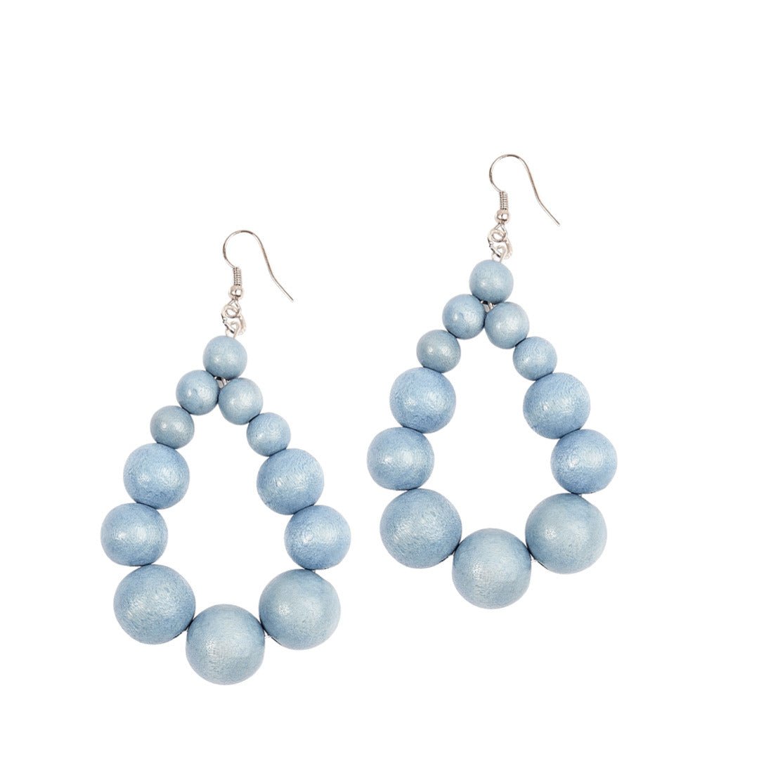 Orecchini Brasile Big legno - carta da zucchero - Bijondo