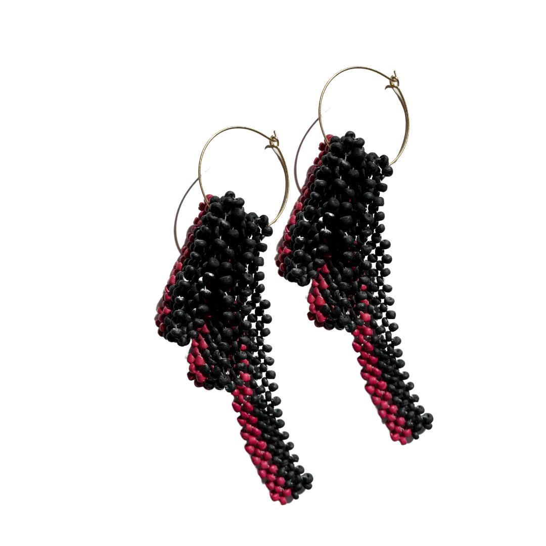 Orecchini Canggu - rosso - Bijondo