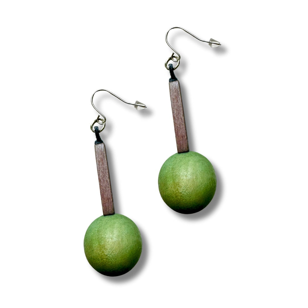 Orecchini Charvi legno-orecchini-Bijondo-Verde Chiaro-Bijondo