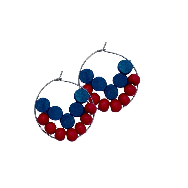 Orecchini Chelsea - rosso - Bijondo