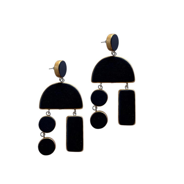 Orecchini Chula-Samyan - nero - Bijondo