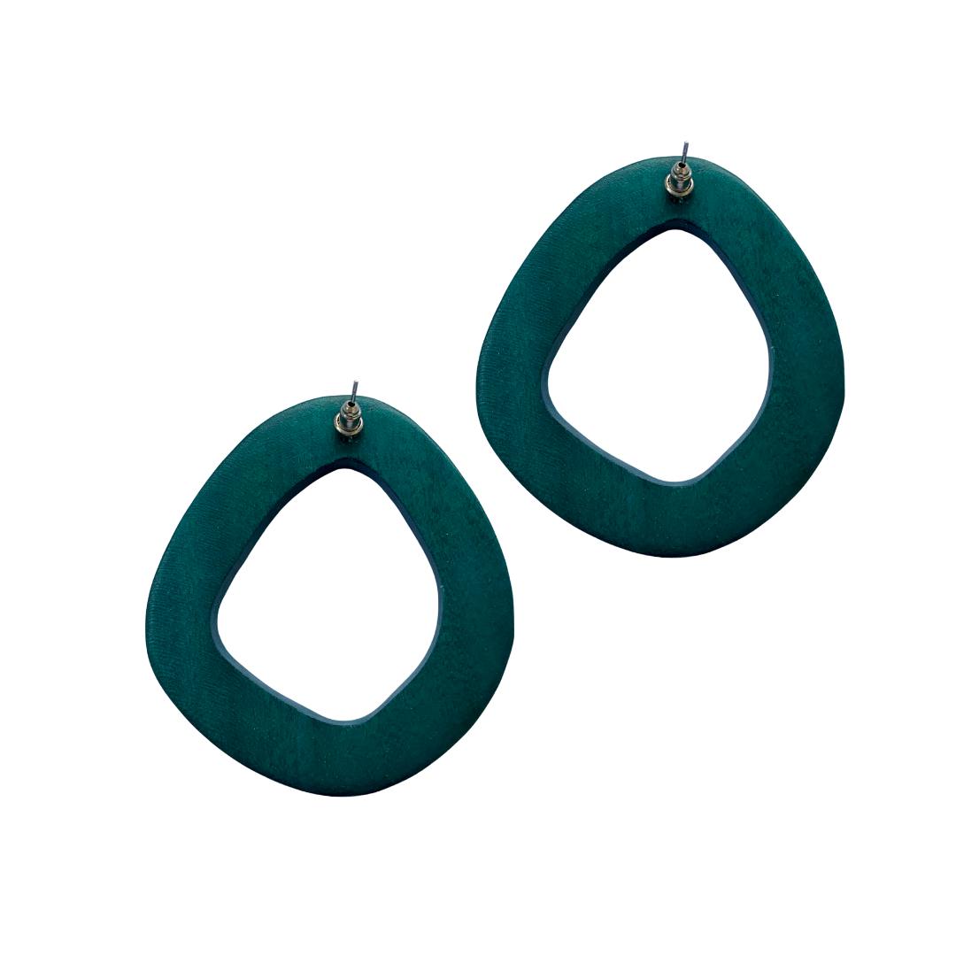 Orecchini Eixample - petrolio - Bijondo