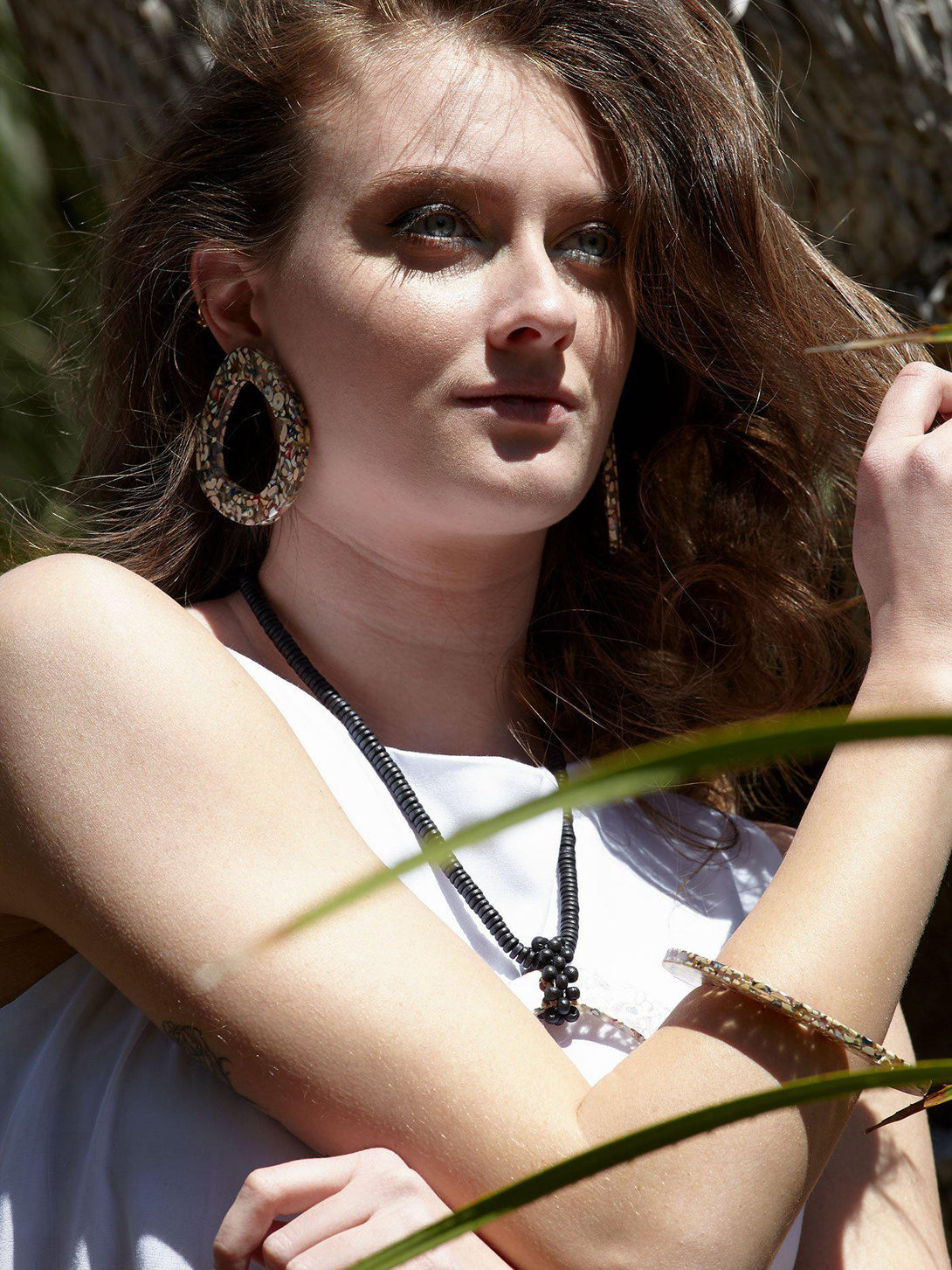 Orecchini Eixample legno riciclato - Bijondo