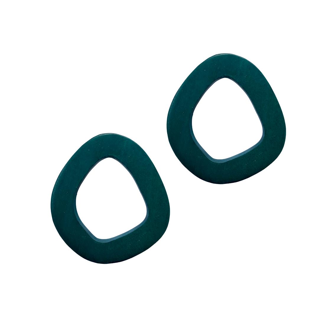 Orecchini Eixample - petrolio - Bijondo