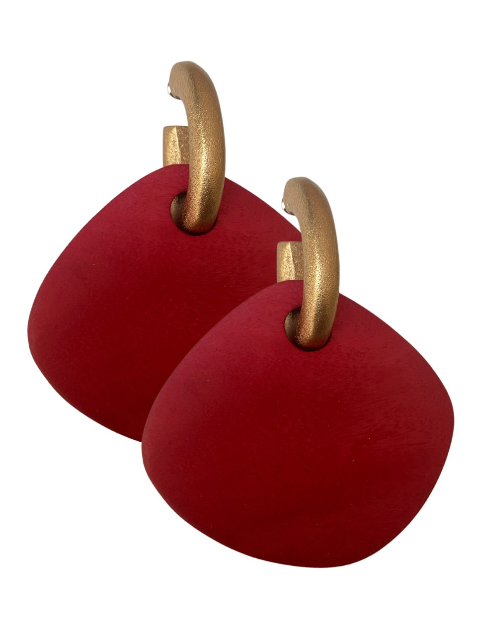 Orecchini Faiza legno metallic-orecchini-Bijondo-rosso fragola-Bijondo