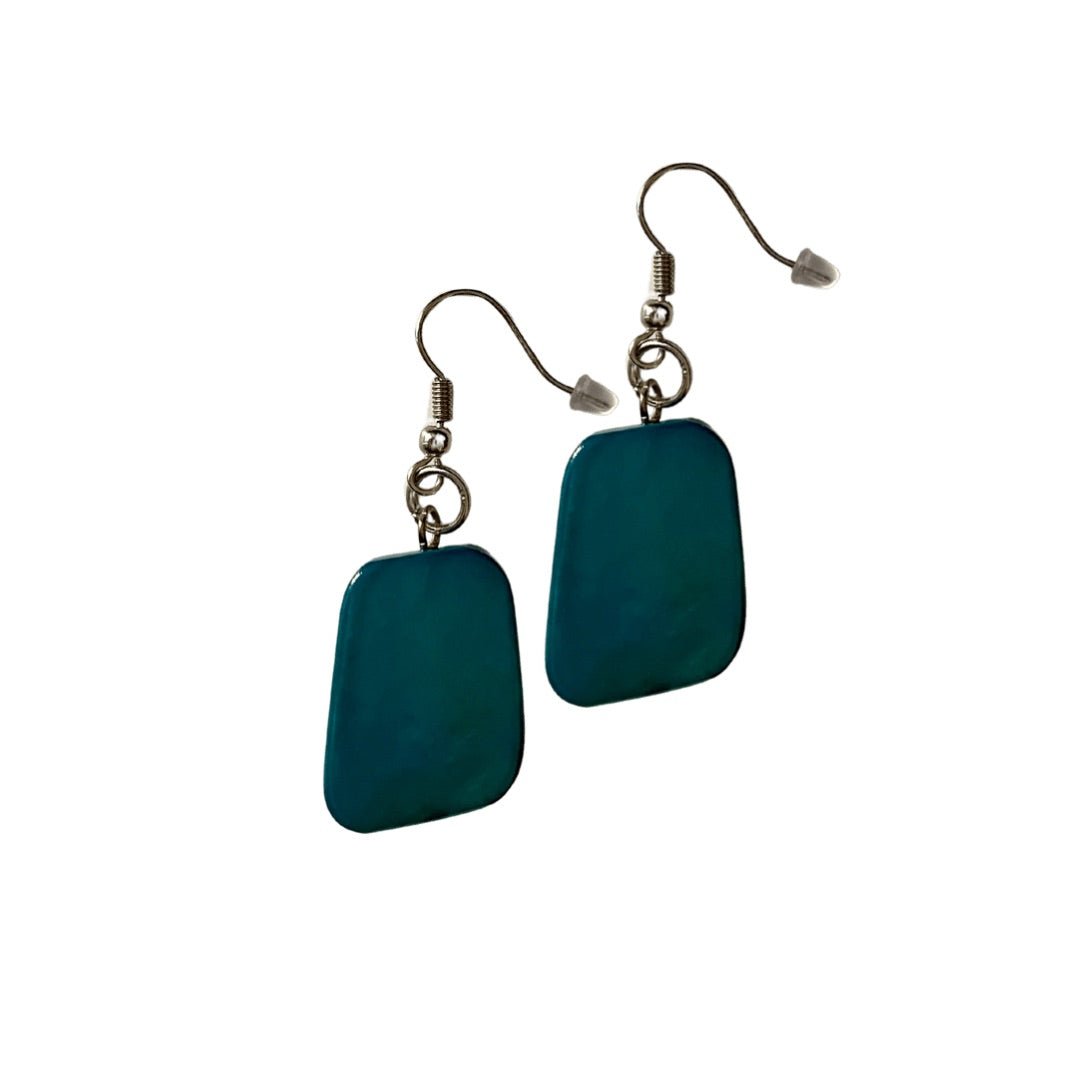 Orecchini Finlandia mini - petrolio - Bijondo