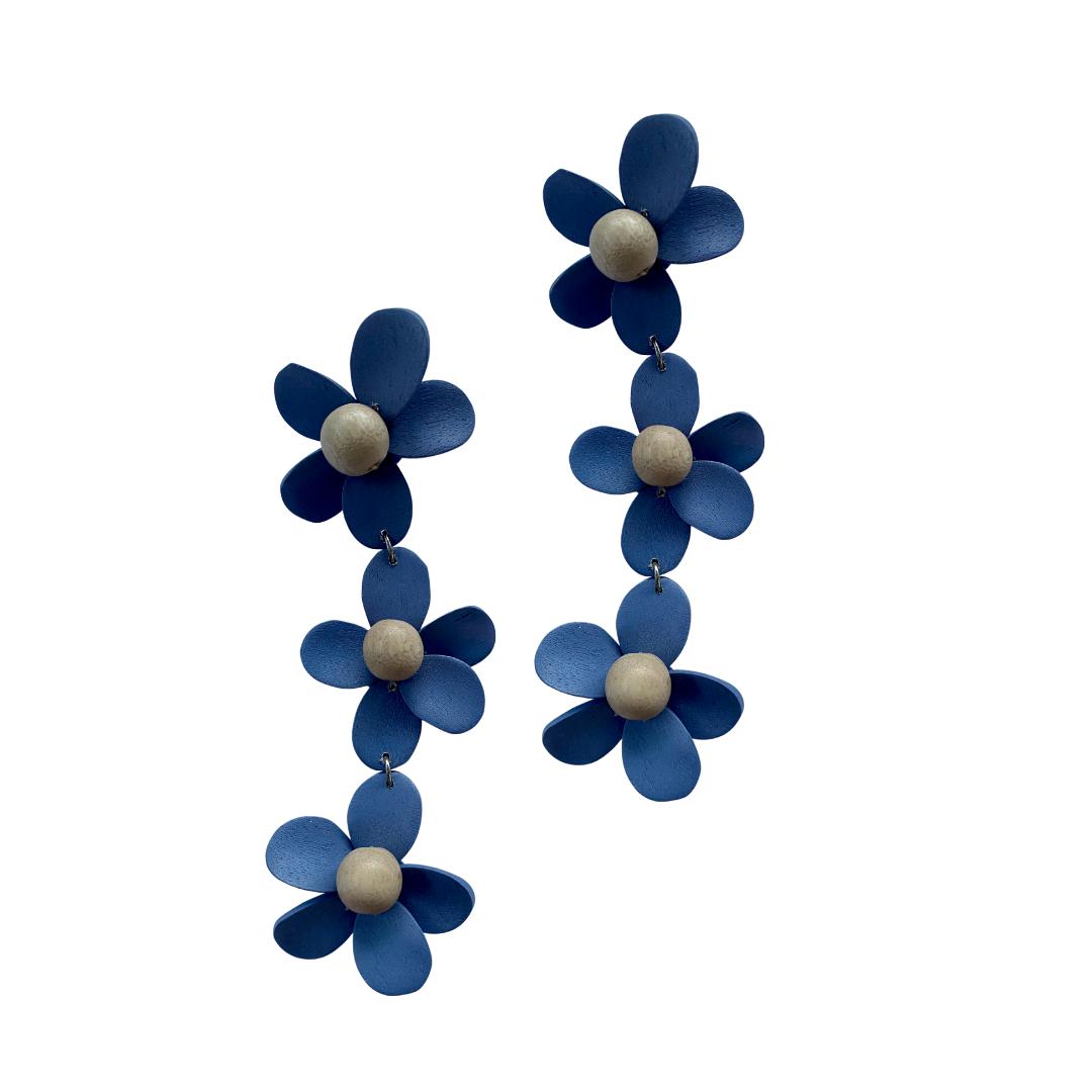 Orecchini Flowers - viola - Bijondo