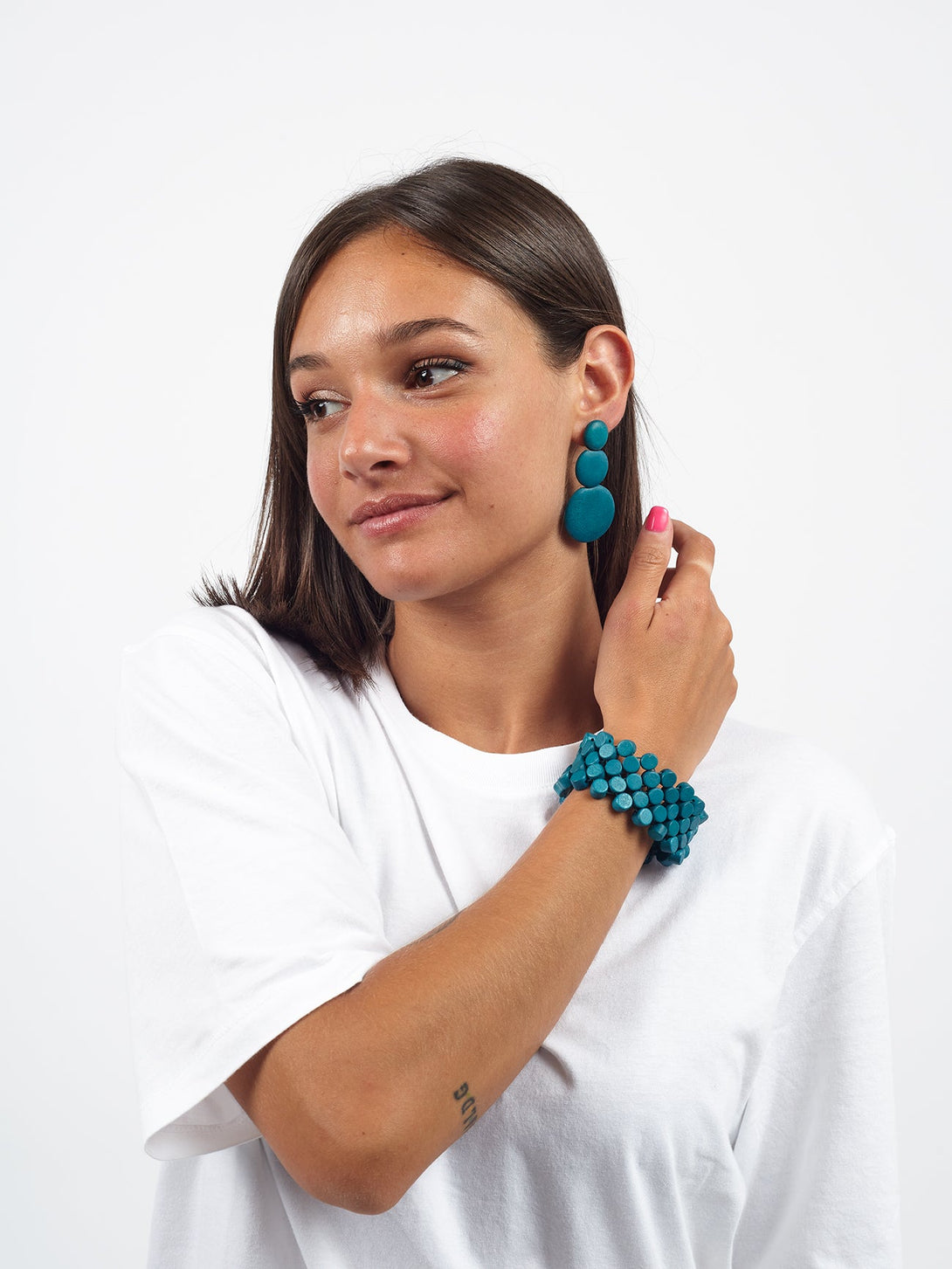 Orecchini Guinea legno-ottanio-Bijondo