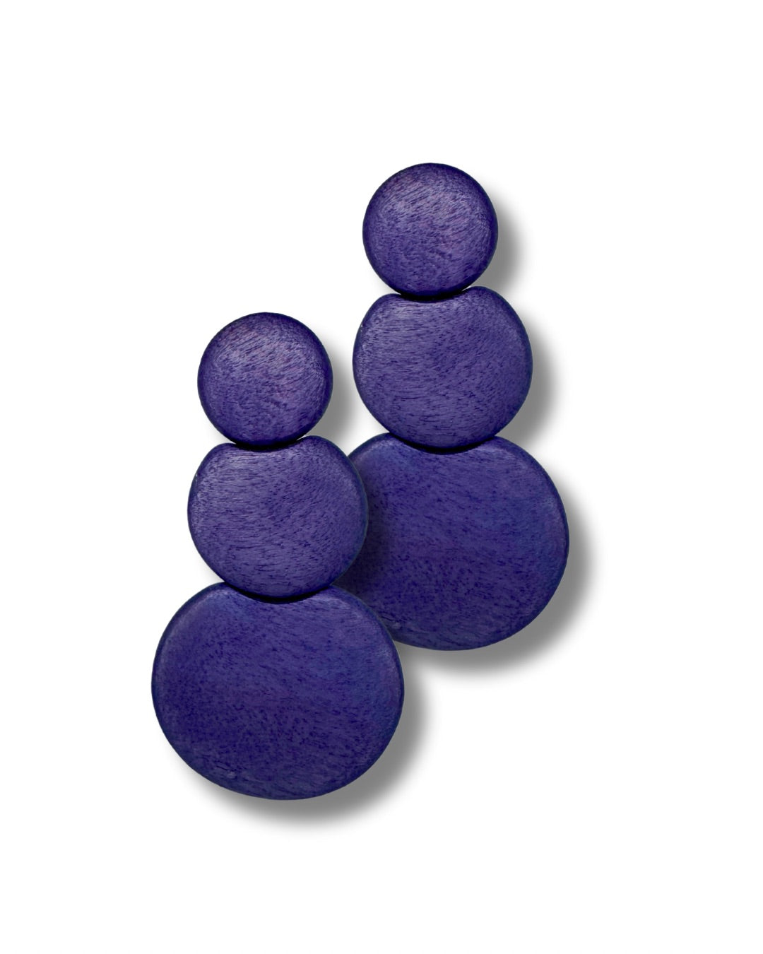 Orecchini Guinea legno-orecchini-Bijondo-viola-Bijondo