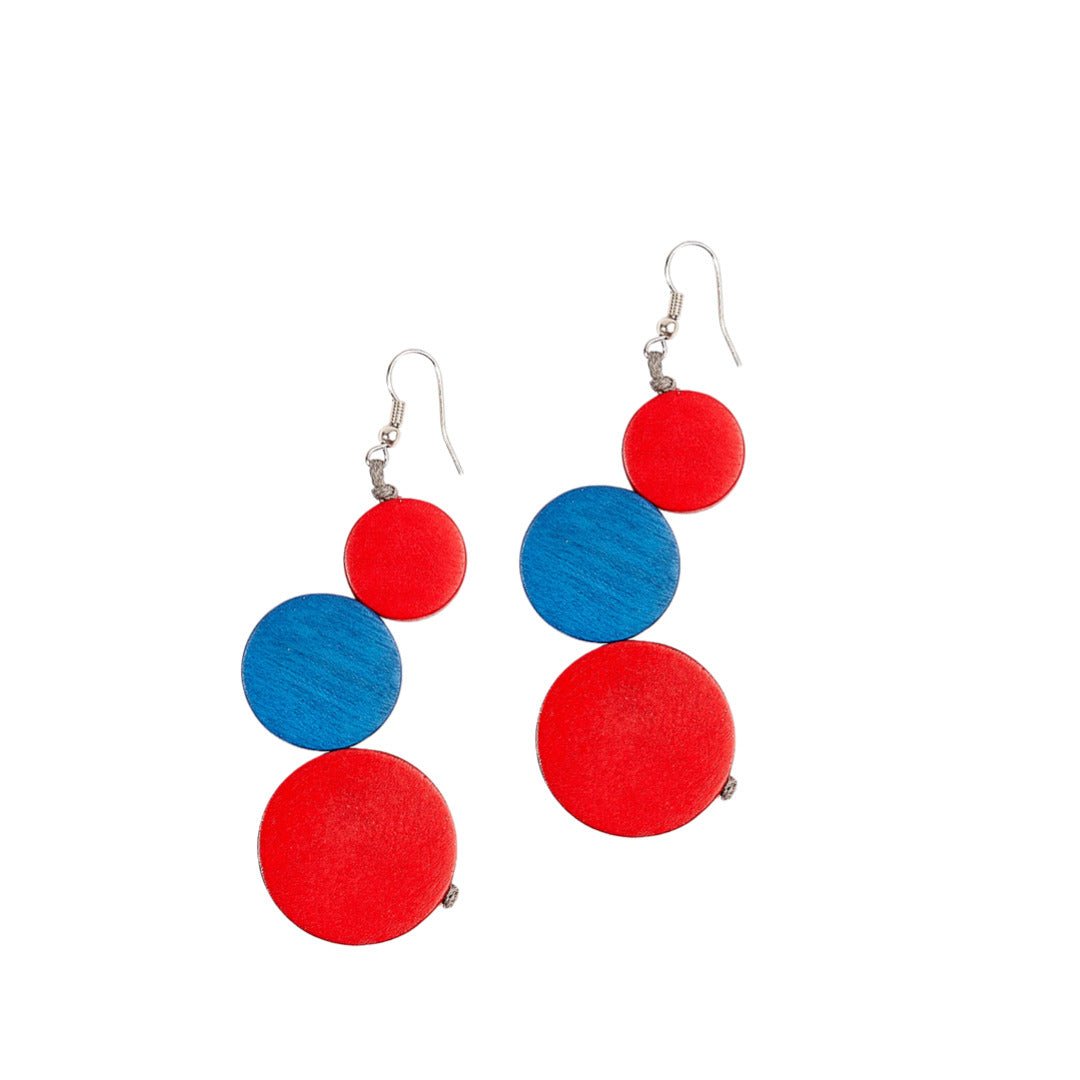 Orecchini Kiribati - rosso valentino - Bijondo