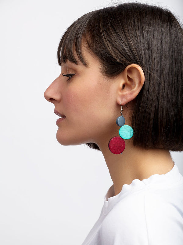 Orecchini Kiribati - rosso valentino - Bijondo