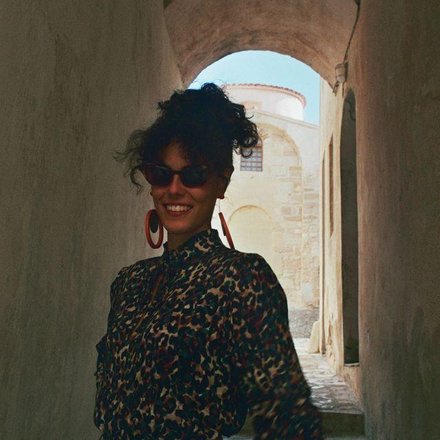 Orecchini Legno Grandi Algeria - blu - Bijondo