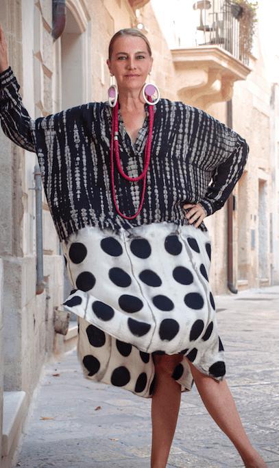 Orecchini Legno Grandi Algeria - blu - Bijondo