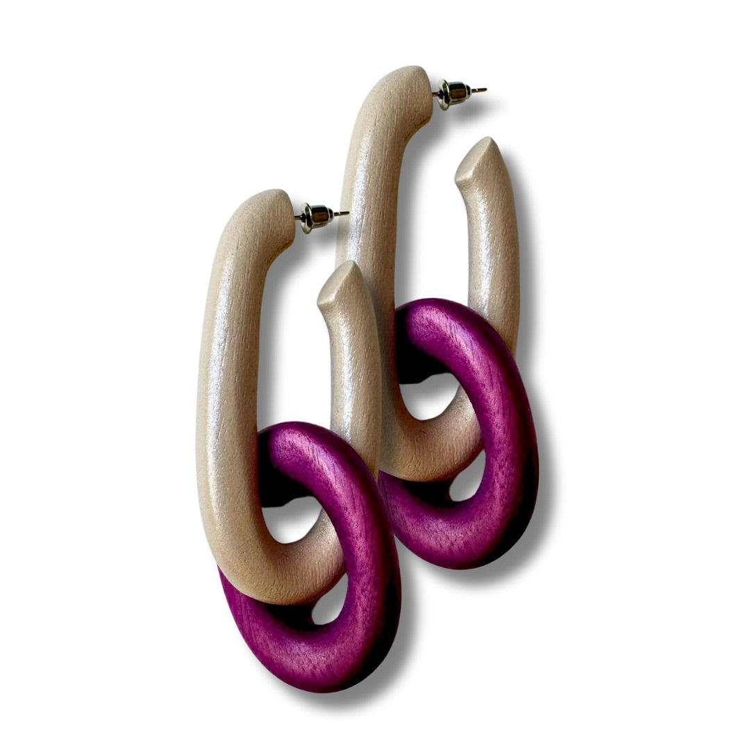 Orecchini Legno Lunghi Georgia metallic-orecchini-EW-Pearl-Bijondo