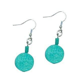 Orecchini Legno Piccoli Italia - smeraldo - Bijondo