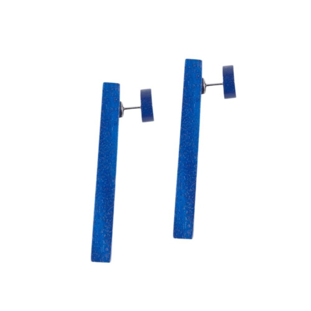 Orecchini Legno doppio lato Alhambra - giallo narciso - Bijondo