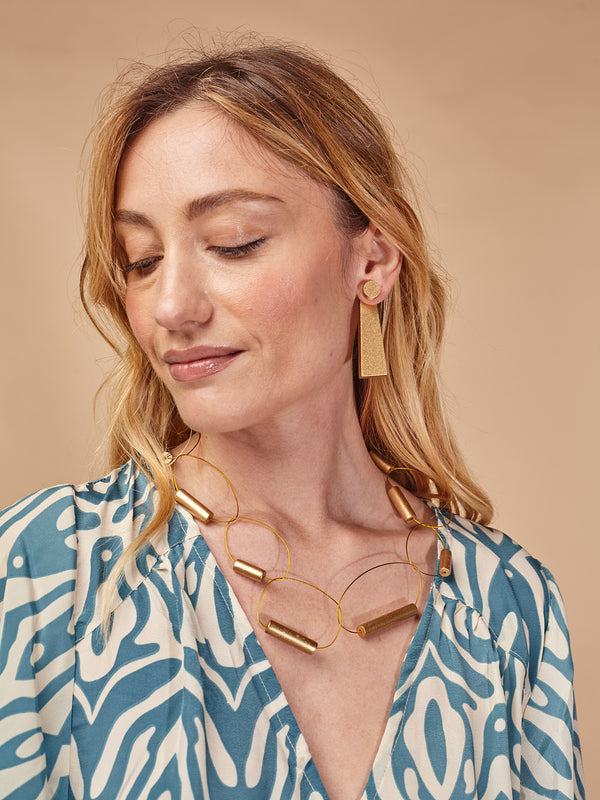 Orecchini Legno doppio lato Alhambra metallic-orecchini-Bijondo-Bijondo