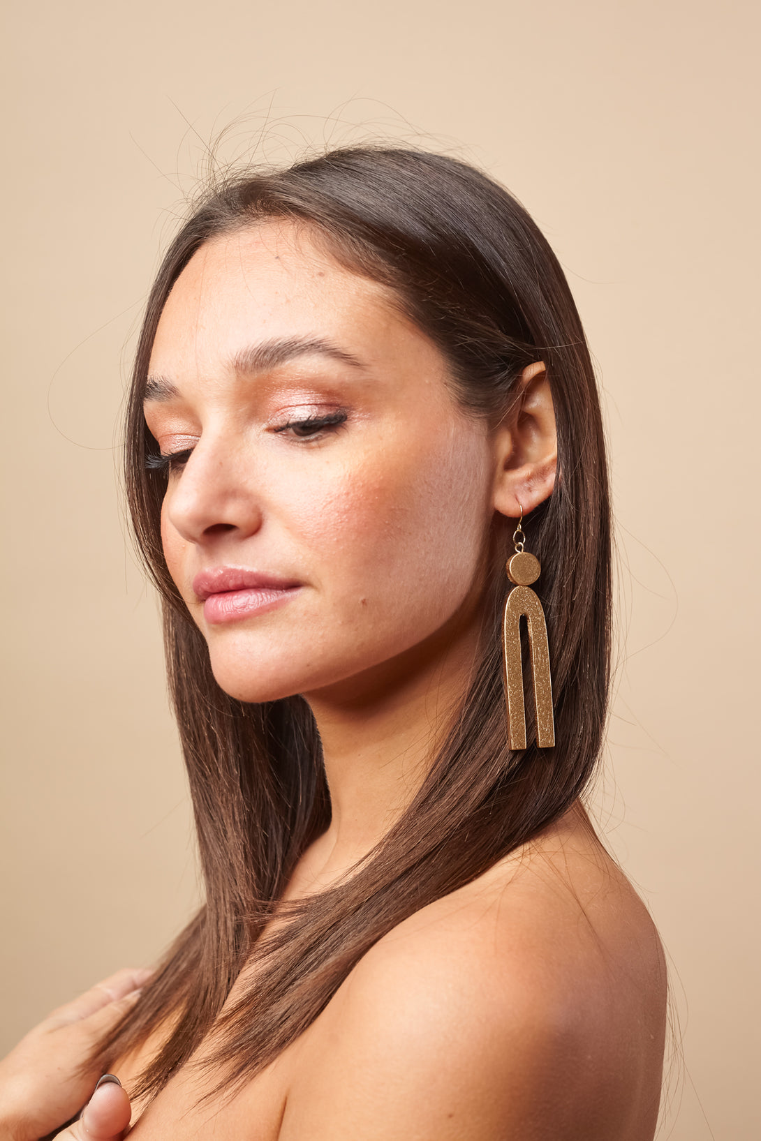 Orecchini Legno lunghi design Naxos metallic-orecchini-Bijondo-Bijondo