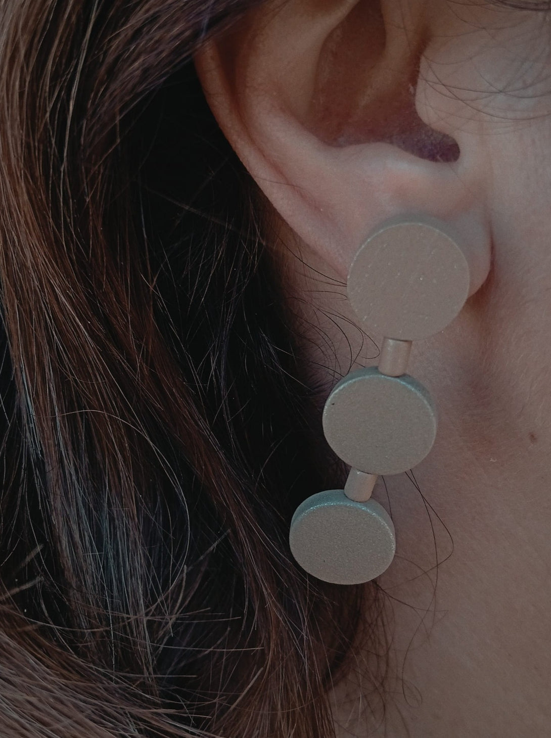 Orecchini Little Italy Metallic legno-perlato-Bijondo