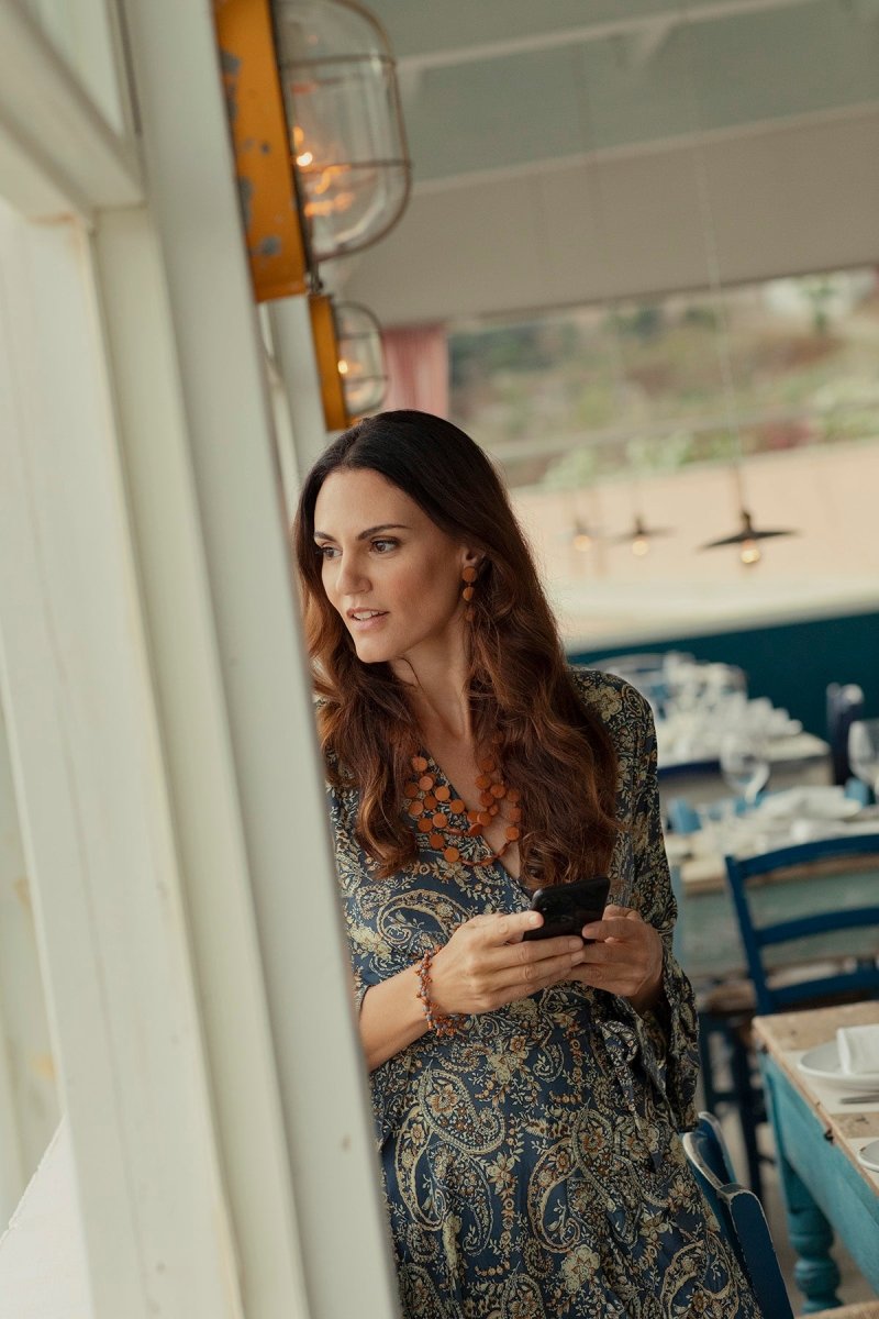 Orecchini Little Italy legno - marrone - Bijondo