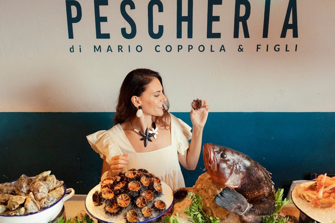 Orecchini Marrickville Palmwood - bianco - Bijondo