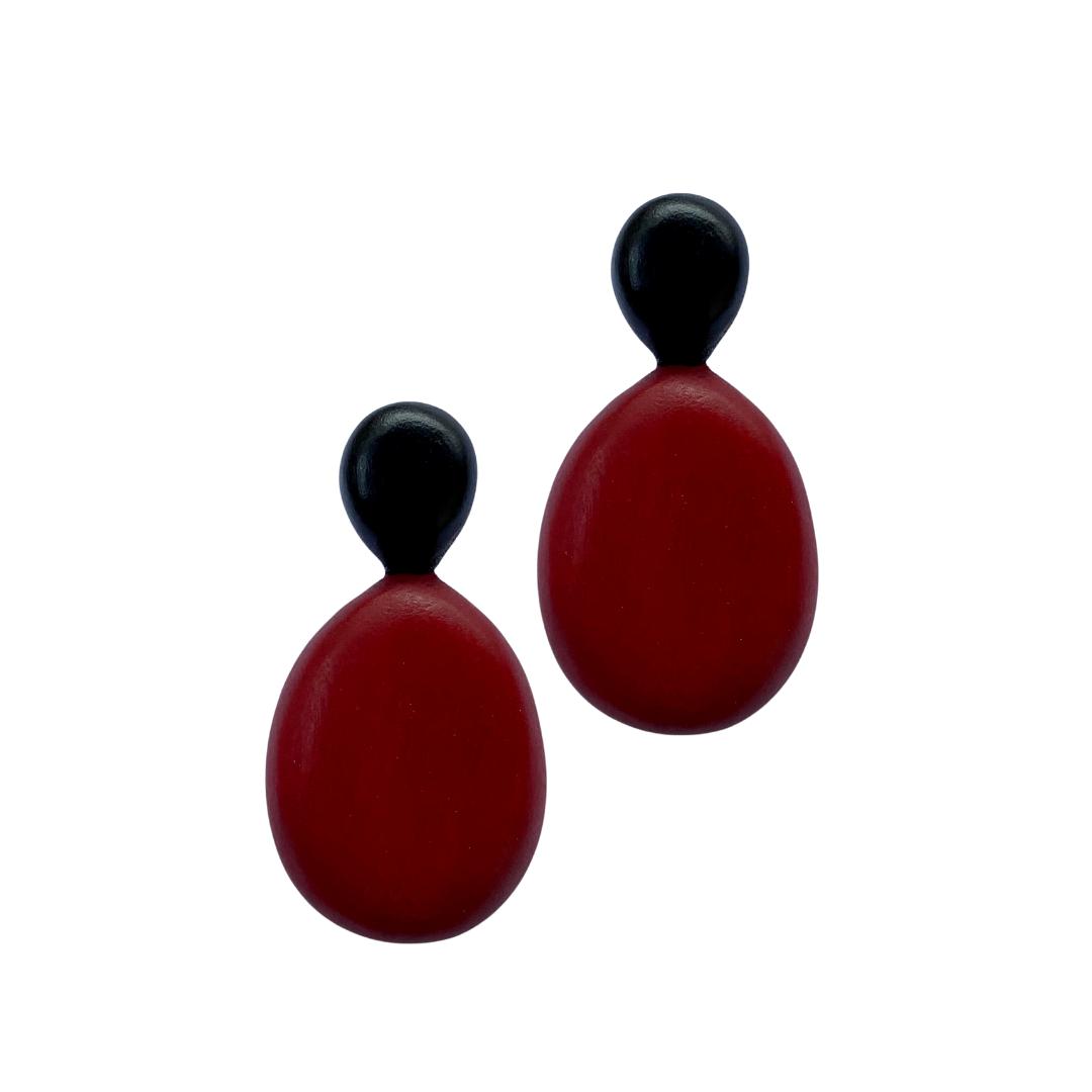 Orecchini Marrickville - rosso - Bijondo