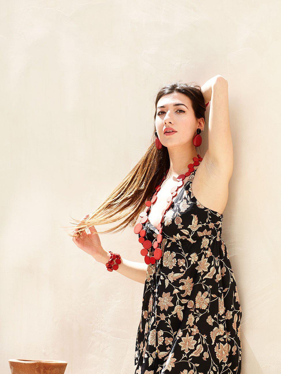 Orecchini Marrickville - rosso - Bijondo