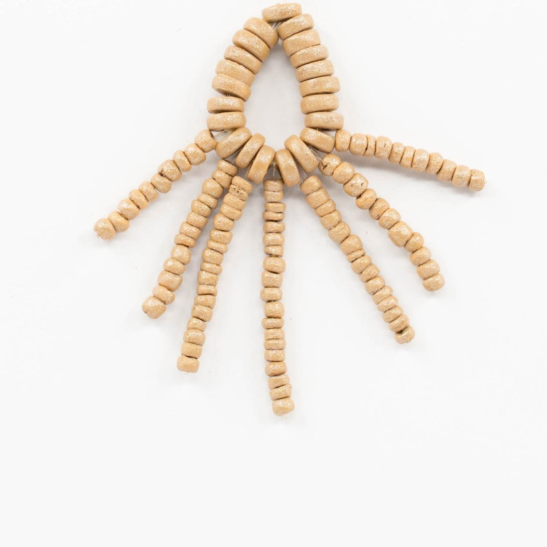 Orecchini Millie legno - perlato - Bijondo