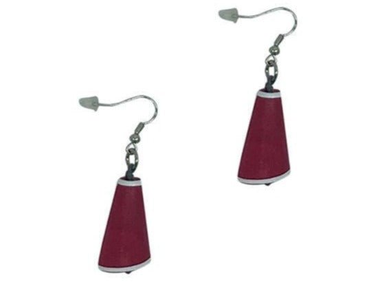 Orecchini Portorico Metallic - rosso - Bijondo