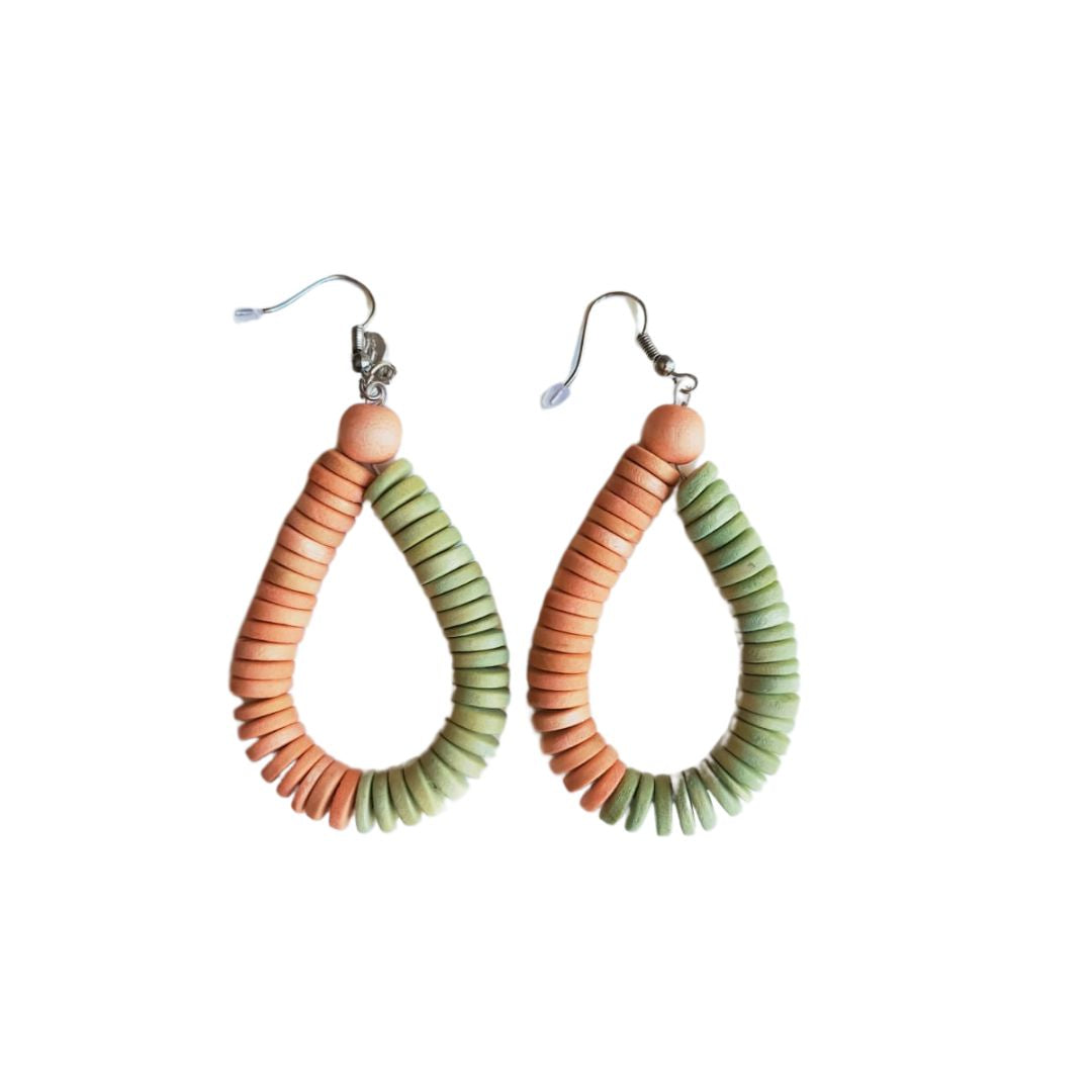 Orecchini Rory legno Big-orecchini-EW-Peach fuzz-Bijondo