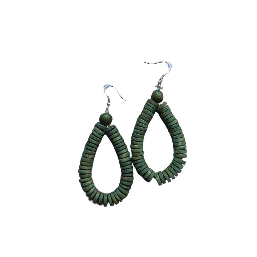 Orecchini Rory legno Big-orecchini-EW-Verde oliva-Bijondo