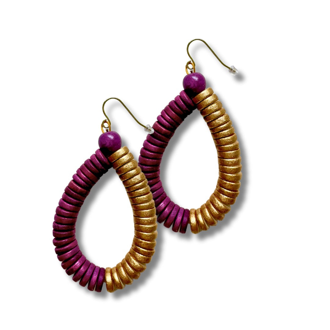 Orecchini Rory legno metallic mix-orecchini-EW-malva-Bijondo