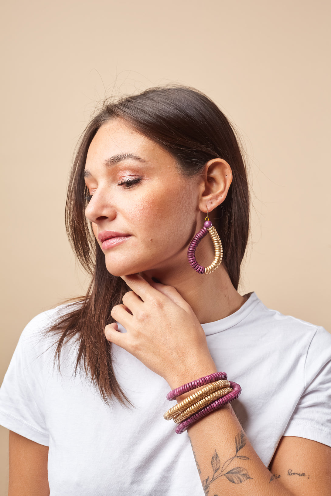 Orecchini Rory legno metallic mix-orecchini-EW-Bijondo