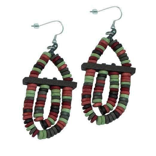 Orecchini Samoa - verde - Bijondo