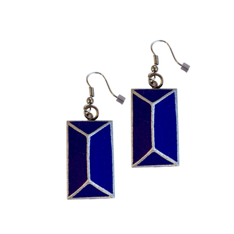 Orecchini Slovenia 3D - viola - Bijondo