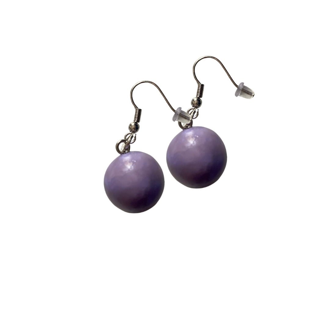Orecchini Svezia resina e madresperla - lilla - Bijondo