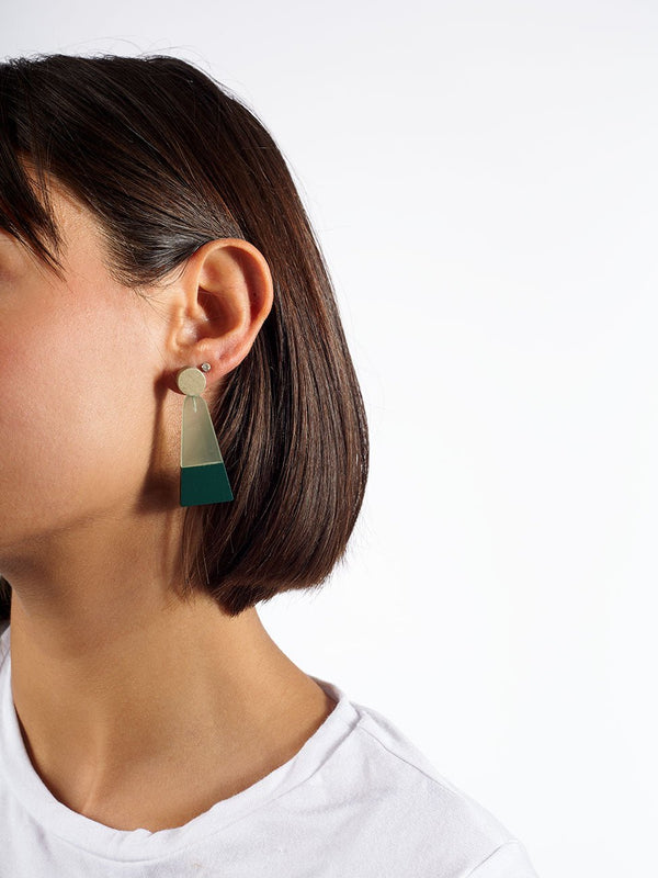 Orecchini Ujbuda - verde - Bijondo