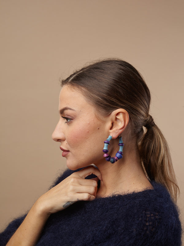 Orecchini a cerchio Arlo legno-orecchini-Bijondo-Bijondo